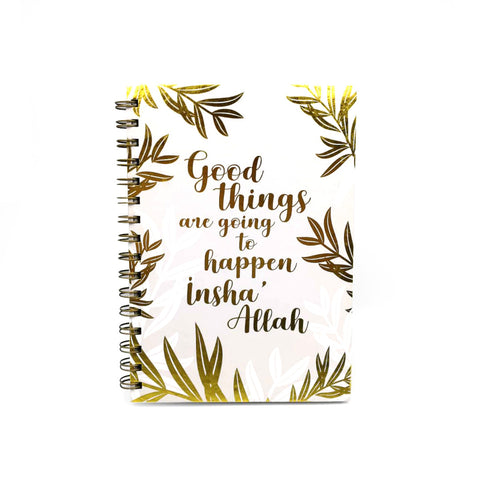 Good Things Are Going To Happen Wire-O A5 Notebook
